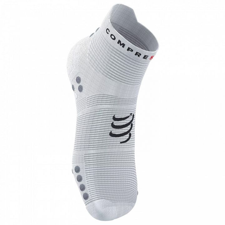 Compressport Pro Racing v4.0 Run Low Socks White / Black
